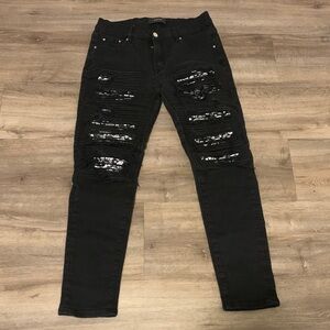 AMIRI Black Distressed Men's Pants